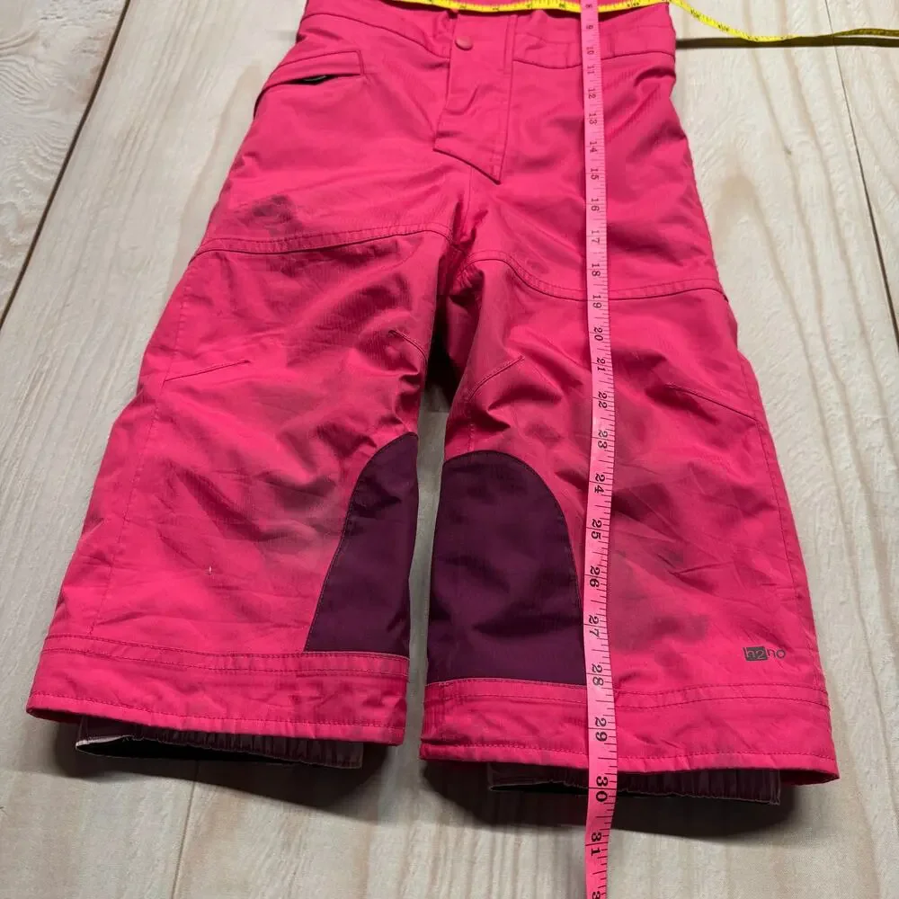 Patagonia Baby Snow Pile Overall Bibs Kids Size 2T H2NO Ski Pants Pink